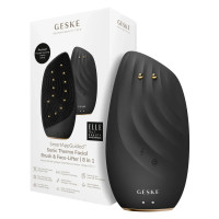 Очищувальна щітка для обличчя GESKE Sonic Thermo Facial Brush&Face-Lifter 8в1 gray