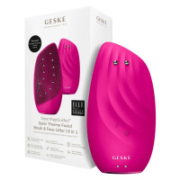 Очищувальна щітка для обличчя GESKE Sonic Thermo Facial Brush&Face-Lifter 8в1 magenta