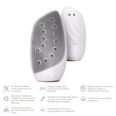 Очищувальна щітка для обличчя GESKE Sonic Thermo Facial Brush&Face-Lifter 8в1 starlight
