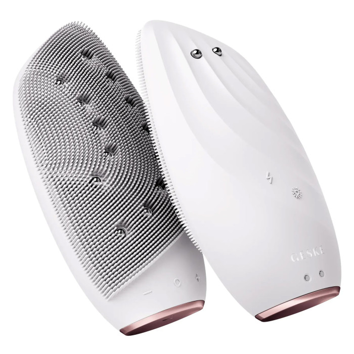 Очищувальна щітка для обличчя GESKE Sonic Thermo Facial Brush&Face-Lifter 8в1 starlight