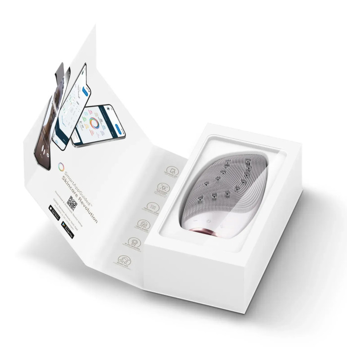 Очищувальна щітка для обличчя GESKE Sonic Thermo Facial Brush&Face-Lifter 8в1 starlight