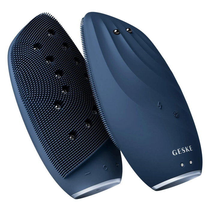 Очищувальна щітка для обличчя GESKE Sonic Thermo Facial Brush&Face-Lifter 8в1 midnight