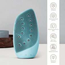 Очищувальна щітка для обличчя GESKE Sonic Thermo Facial Brush&Face-Lifter 8в1 turquoise