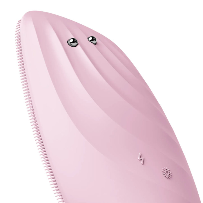 Очищувальна щітка для обличчя GESKE Sonic Thermo Facial Brush&Face-Lifter 8в1 pink