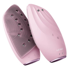 Очищувальна щітка для обличчя GESKE Sonic Thermo Facial Brush&Face-Lifter 8в1 pink