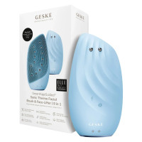 Очищувальна щітка для обличчя GESKE Sonic Thermo Facial Brush&Face-Lifter 8в1 aquamarine