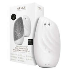 Очищувальна щітка для обличчя GESKE Sonic Thermo Facial Brush&Face-Lifter 8в1 white