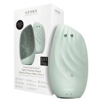 Очищувальна щітка для обличчя GESKE Sonic Thermo Facial Brush&Face-Lifter 8в1 green