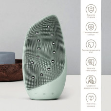 Очищувальна щітка для обличчя GESKE Sonic Thermo Facial Brush&Face-Lifter 8в1 green