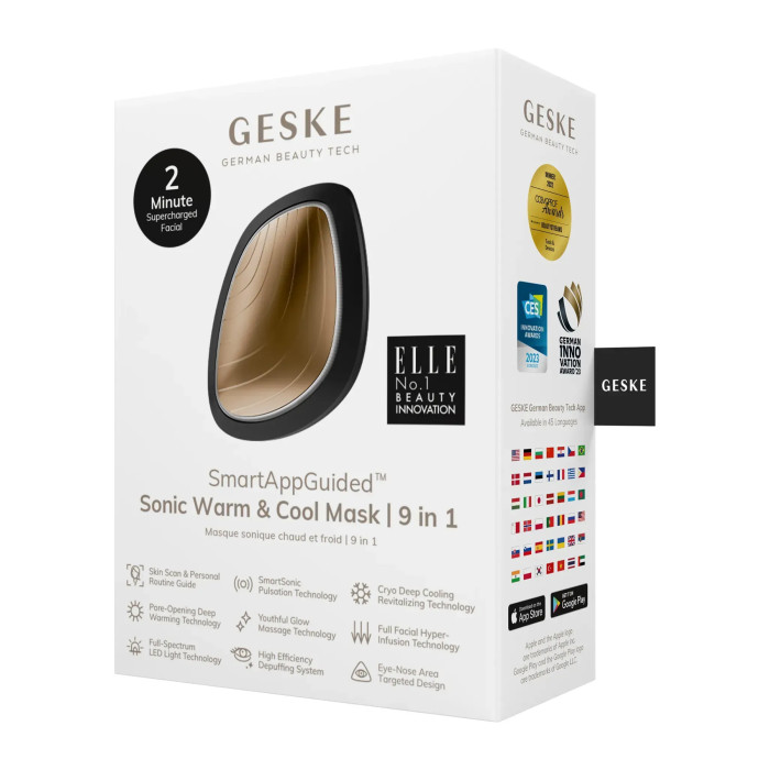 Ультразвукова маска тепло та холод GESKE Sonic Warm&Cool Mask 9в1 gray