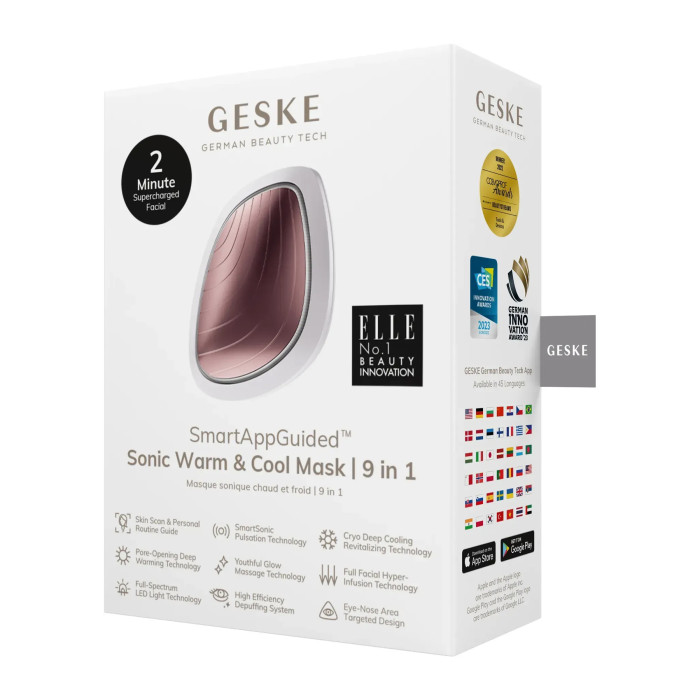 Ультразвукова маска тепло та холод GESKE Sonic Warm&Cool Mask 9в1 starlight