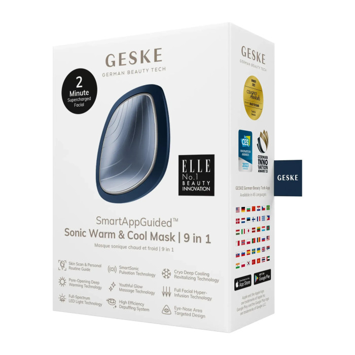 Ультразвукова маска тепло та холод GESKE Sonic Warm&Cool Mask 9в1 midnight