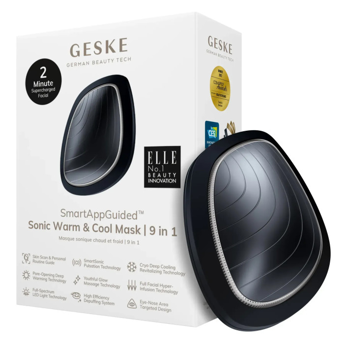 Ультразвукова маска тепло та холод GESKE Sonic Warm&Cool Mask 9в1 black