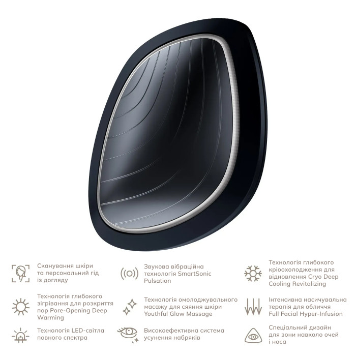 Ультразвукова маска тепло та холод GESKE Sonic Warm&Cool Mask 9в1 black