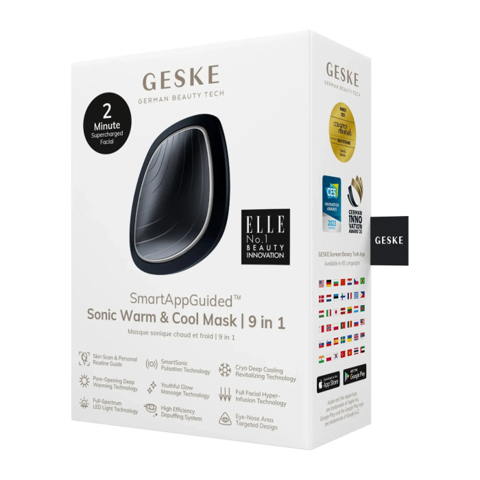 Ультразвукова маска тепло та холод GESKE Sonic Warm&Cool Mask 9в1 black