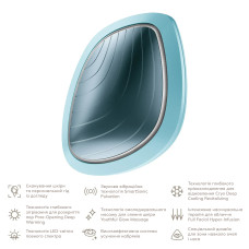 Ультразвукова маска тепло та холод GESKE Sonic Warm&Cool Mask 9в1 turquoise