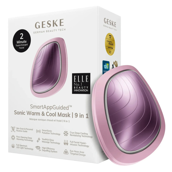 Ультразвукова маска тепло та холод GESKE Sonic Warm&Cool Mask 9в1 pink