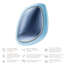 Ультразвукова маска тепло та холод GESKE Sonic Warm&Cool Mask 9в1 aquamarine