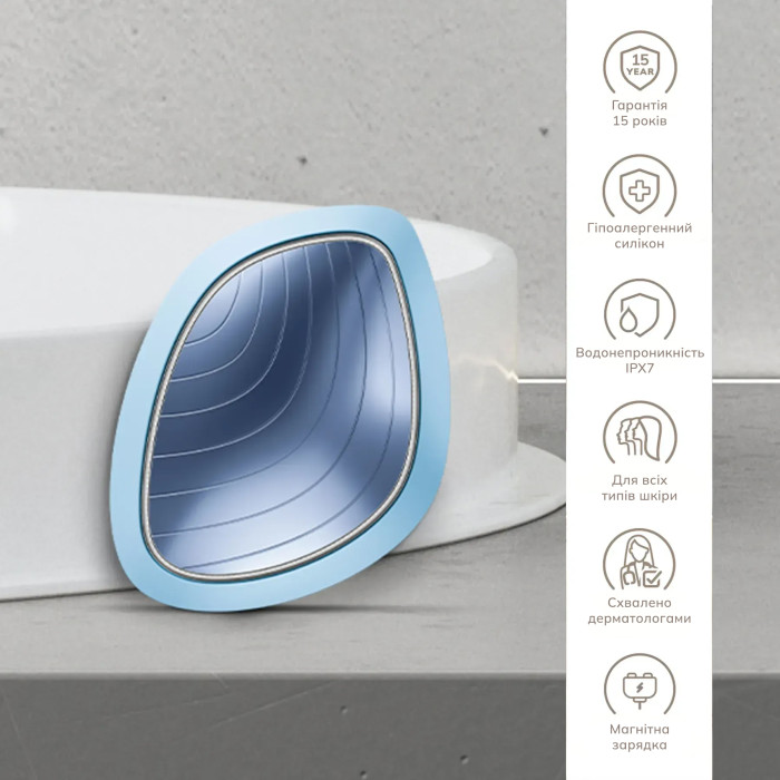 Ультразвукова маска тепло та холод GESKE Sonic Warm&Cool Mask 9в1 aquamarine