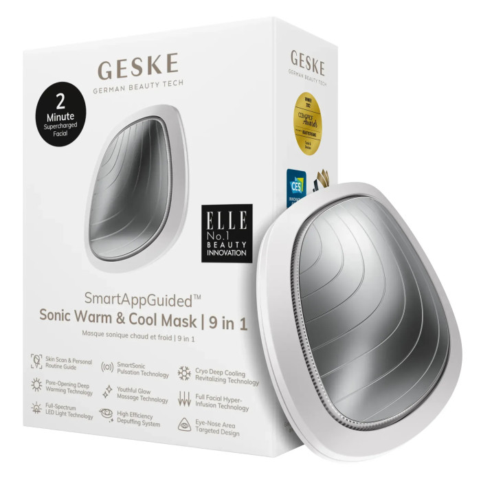 Ультразвукова маска тепло та холод GESKE Sonic Warm&Cool Mask 9в1 white