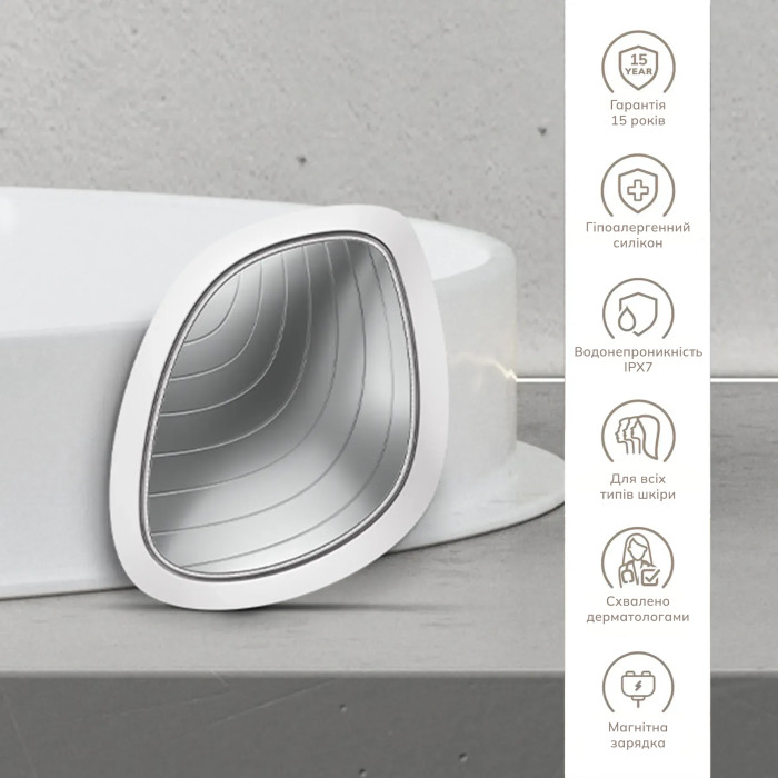 Ультразвукова маска тепло та холод GESKE Sonic Warm&Cool Mask 9в1 white