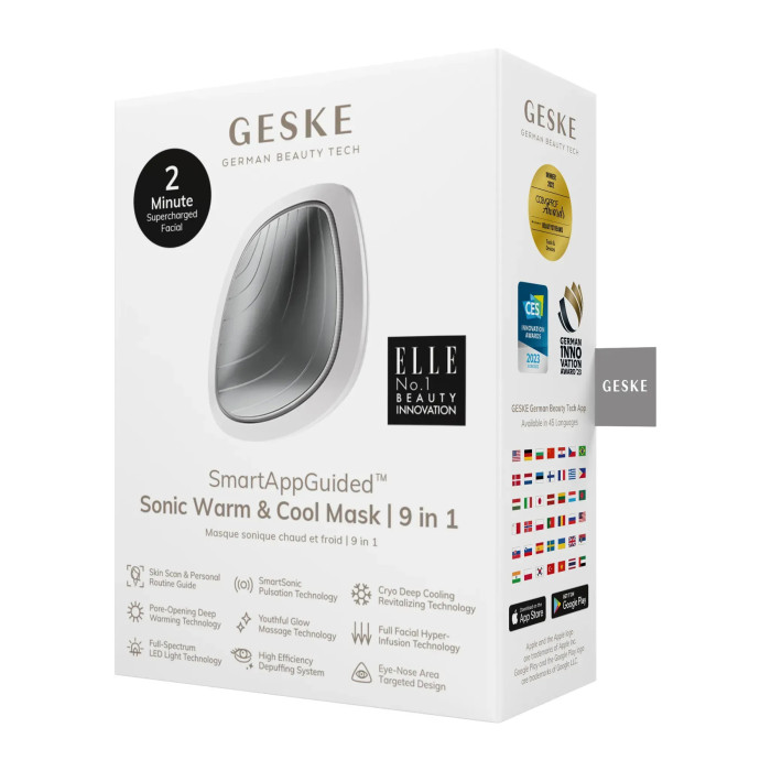 Ультразвукова маска тепло та холод GESKE Sonic Warm&Cool Mask 9в1 white