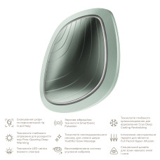 Ультразвукова маска тепло та холод GESKE Sonic Warm&Cool Mask 9в1 green