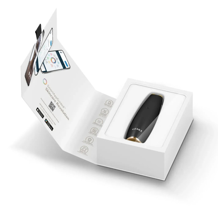 Мікрострумова ручка для підтяжки шкіри обличчя GESKE MicroCurrent Face-Lift Pen 6в1 gray