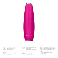 Мікрострумова ручка для підтяжки шкіри обличчя GESKE MicroCurrent Face-Lift Pen 6в1 magenta