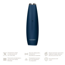 Мікрострумова ручка для підтяжки шкіри обличчя GESKE MicroCurrent Face-Lift Pen 6в1 midnight