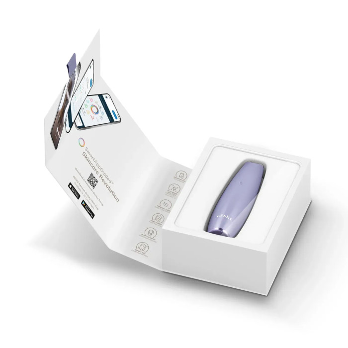 Мікрострумова ручка для підтяжки шкіри обличчя GESKE MicroCurrent Face-Lift Pen 6в1 purple