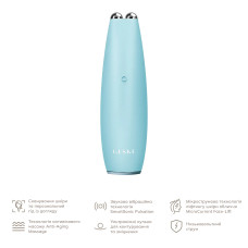 Мікрострумова ручка для підтяжки шкіри обличчя GESKE MicroCurrent Face-Lift Pen 6в1 turquoise