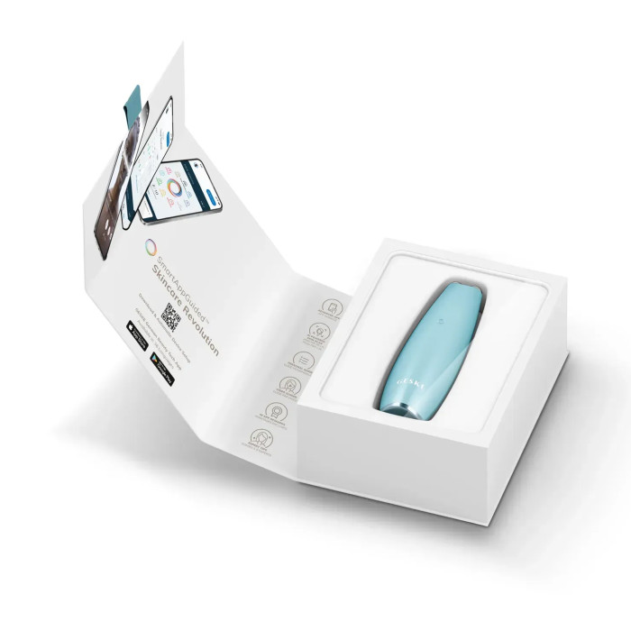 Мікрострумова ручка для підтяжки шкіри обличчя GESKE MicroCurrent Face-Lift Pen 6в1 turquoise