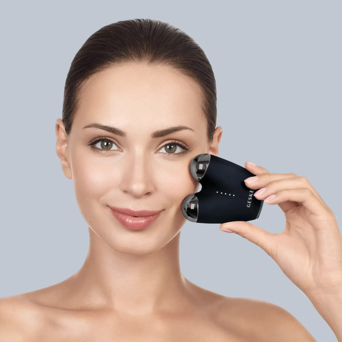 Мікрострумовий підтягувач шкіри обличчя GESKE MicroCurrent Face-Lifter 6в1 black