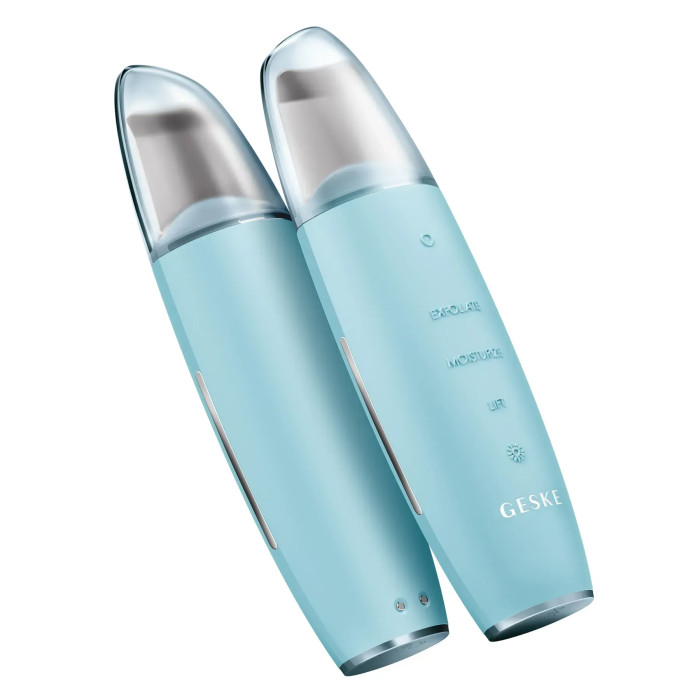 Мікрострумовий скрабер для шкіри та усунення чорних точок GESKE MicroCurrent Skin Scrubber&Blackhead Remover 9в1 turquoise