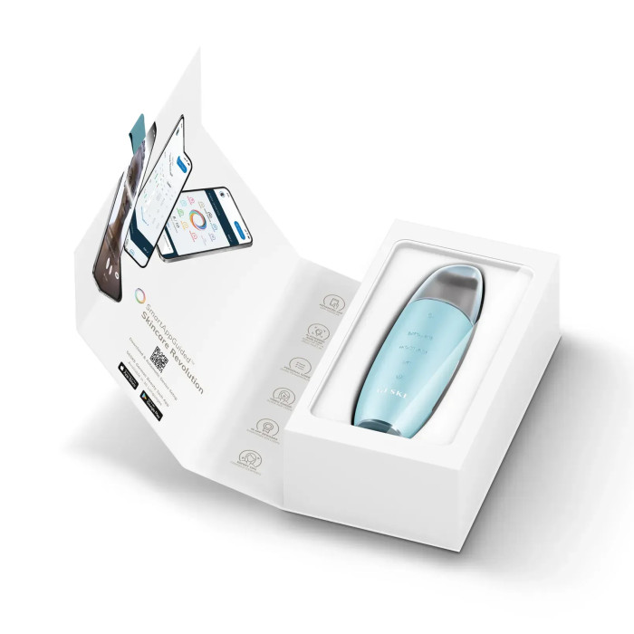 Мікрострумовий скрабер для шкіри та усунення чорних точок GESKE MicroCurrent Skin Scrubber&Blackhead Remover 9в1 turquoise