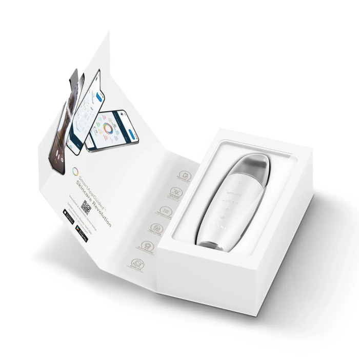 Мікрострумовий скрабер для шкіри та усунення чорних точок GESKE MicroCurrent Skin Scrubber&Blackhead Remover 9в1 white