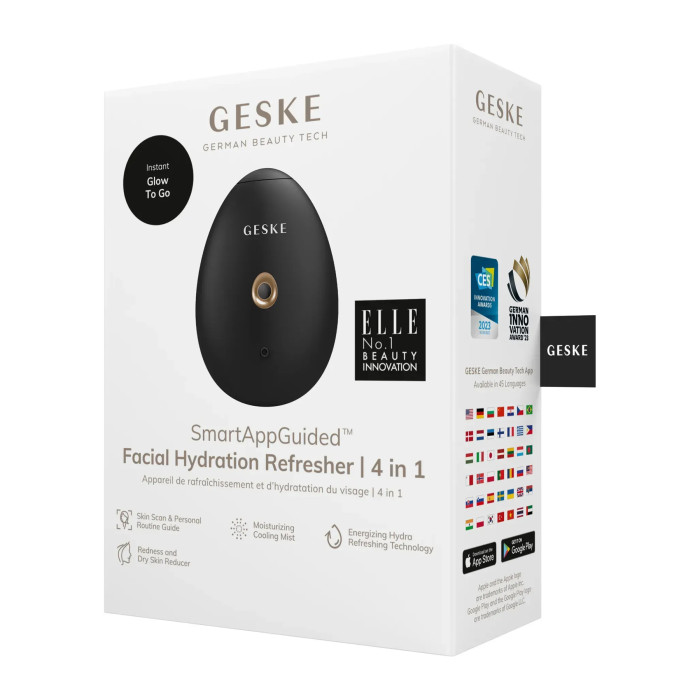 Електронний освіжувач для зволоження обличчя GESKE Facial Hydration Refresher 4в1 gray