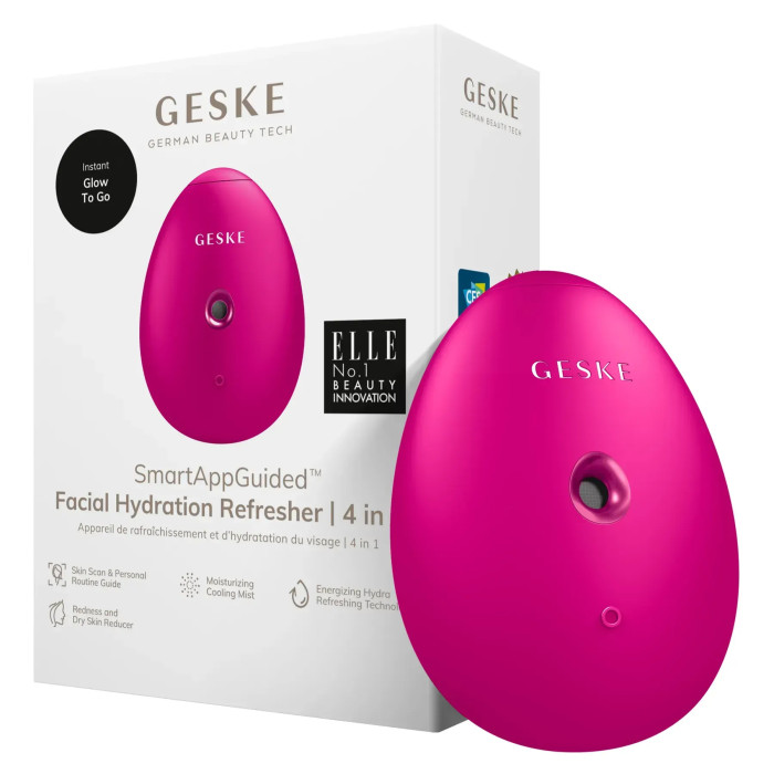 Електронний освіжувач для зволоження обличчя GESKE Facial Hydration Refresher 4в1 magenta