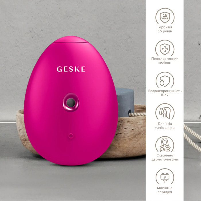 Електронний освіжувач для зволоження обличчя GESKE Facial Hydration Refresher 4в1 magenta