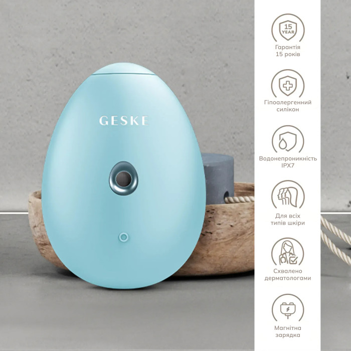 Електронний освіжувач для зволоження обличчя GESKE Facial Hydration Refresher 4в1 turquoise