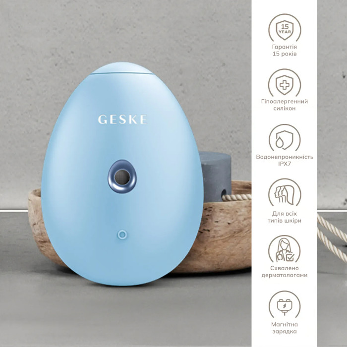 Електронний освіжувач для зволоження обличчя GESKE Facial Hydration Refresher 4в1 aquamarine