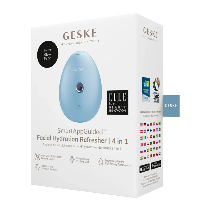 Електронний освіжувач для зволоження обличчя GESKE Facial Hydration Refresher 4в1 aquamarine