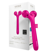 Електронний ультразвуковий ролик для обличчя GESKE Sonic Facial Roller 4в1 magenta