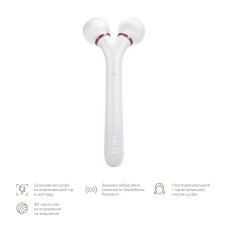 Електронний ультразвуковий ролик для обличчя GESKE Sonic Facial Roller 4в1 starlight