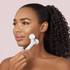 Електронний ультразвуковий ролик для обличчя GESKE Sonic Facial Roller 4в1 starlight