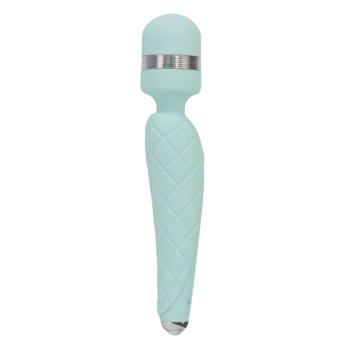 Розкішний вібромасажер PILLOW TALK - Cheeky Teal з кристалом Swarovski, плавне підвищення потужності