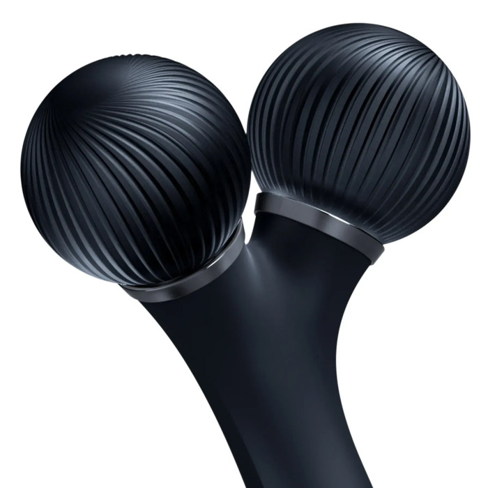 Електронний ультразвуковий ролик для обличчя GESKE Sonic Facial Roller 4в1 black