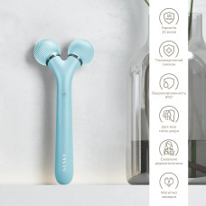Електронний ультразвуковий ролик для обличчя GESKE Sonic Facial Roller 4в1 turquoise
