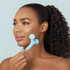 Електронний ультразвуковий ролик для обличчя GESKE Sonic Facial Roller 4в1 turquoise
